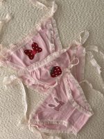 شورت توت فرنگی نخی گره ای🍓 - Image 3