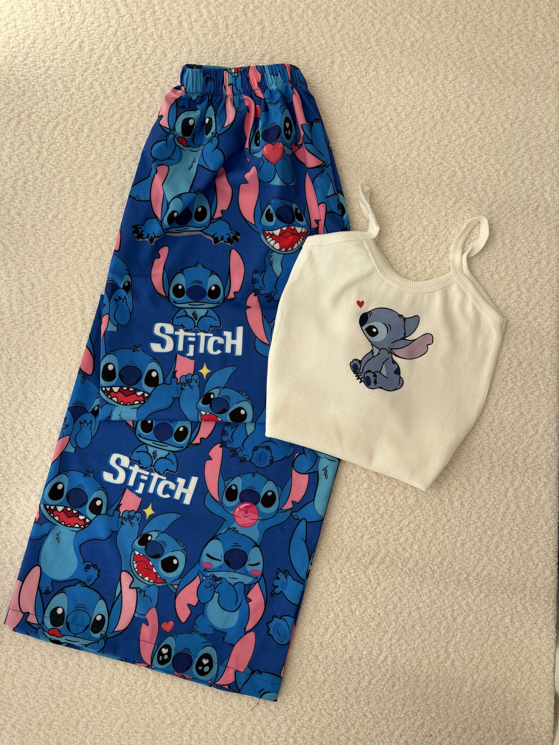 IMG_2011 ست پیژامه کراپ stitch💙 - Image 1